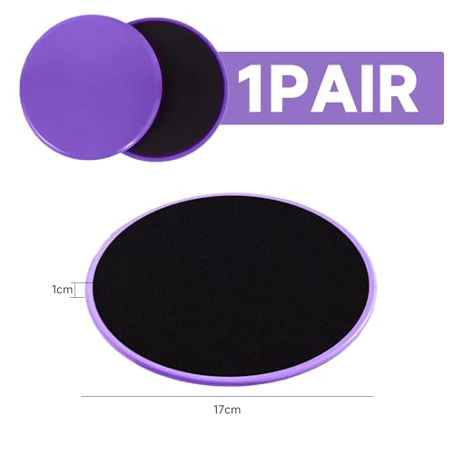 QIHUAN 1 Pair Of Fitness Slide Blocks, Exercise Core Slider, Multi-Function Circular Sports Slider, Double-Sided Exercise Sliding Plate, Pilates Yoga Sliding Plate. - Image 3
