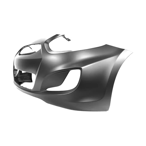 Image of FitParts Compatible with Hyundai Accent 2014-2017 Front Bumper Cover | Primed, With Fog Light Holes, Sedan /Hatchback, Ready to Paint, OEM 865111R010, HY1000201