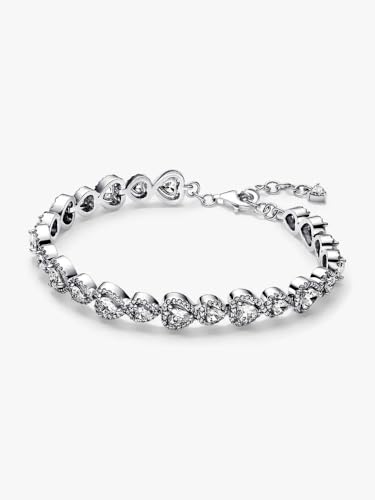 Pulsera PANDORA Timeless 593655C01 de plata y circonitas de 20cm para mujer 7