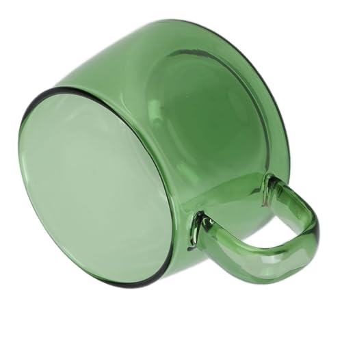 Taza de vidrio borosilicato 250 ml color verde miniatura 6