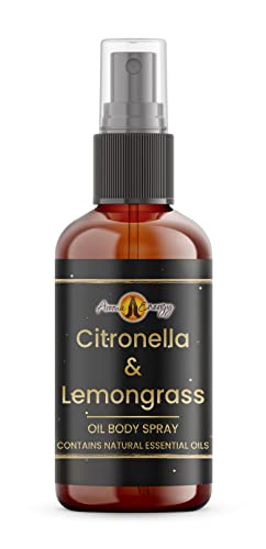 Citronella & Lemongrass Oil Body Spray 10ml - Natural essential oils skin care friendly