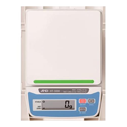 A&D HT-3000 HT Series Compact Scale, 3100 g x 1 g