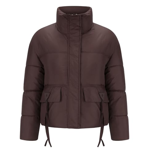 Genérico chaquetón mujer Abrigos Mujer Invierno Chaqueta Con Cremallera De Piel Sintética Cálido Larga Plumifero Cortavientos Con Bolsillos Parkas Impermeable abrigos impermeables para