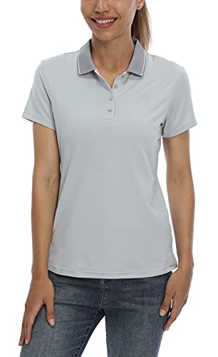 Polo de golf anti-UV femme CQC gris respirant séchage rapide XL