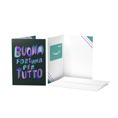 Amazon Buono Regalo - Biglietto d'auguri Buona fortuna per tutto