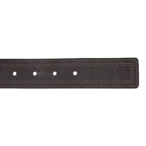 Image of Nautica Men's Casual Leather Belt | Everyday | Classic | Pants | Jeans | Khakis | Chinos | Metal Buckle