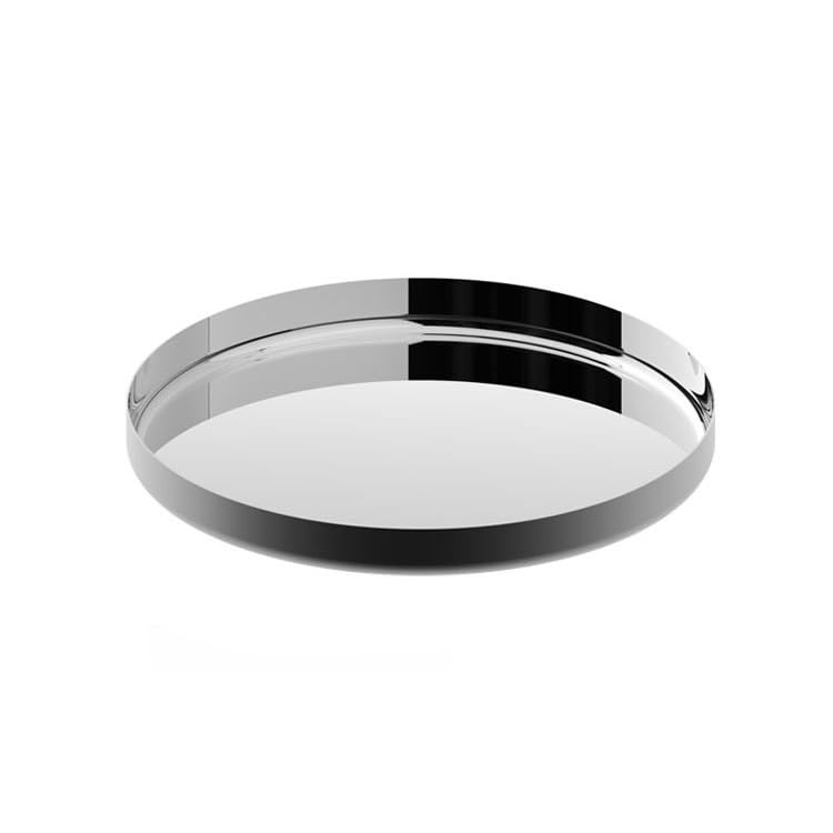 Plateau rond en acier inoxydable pour éviter les taches sur votre table basse