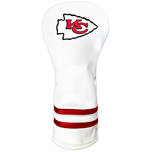 Team Golf NFL White Vintage Fairway Golf Club Headcover, Form Fitting Design, Retro Design