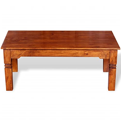 Table basse en bois d'acacia pour vos soirées conviviales au salon