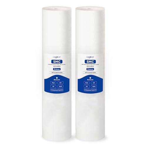 5 Micron 20 x 4.5 PP Whole House Water Filter Cartridge 2 Pack