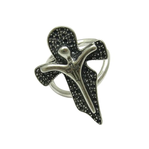 Bague argent massif 925 Croix Empress R001754 : l'excellence de la haute joaillerie