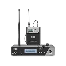 WHOLE METAL UHF WIRELESS IN EAR MONITOR SYSTEM - UHF band Phase lock PLL,Among the band of 32MHz,the preset 40 frequencies can be arbitrary switching.Kit includes audio system transmitter, digital belt-pack receiver, in-ear headphones,power,adapter,a...