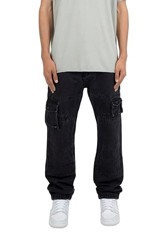 mnml Men's V244 Cargo Ii Baggy Denim