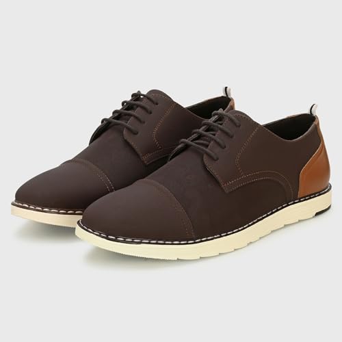 Image of Centrino Derby Formal Shoes for Men | Shoes for Man Stylish | Lace-Up with Cushioned Insole | Lightweight Comfortable Leather | Mens Formal Shoes for Office Business & Professional Wear | Daily Outings (6569)