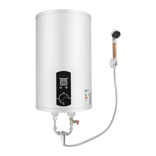 Charocean Elektrischer Warmwasserspeicher 30L Warmwasserboiler 2000W Wandhängend Elektrospeicher, Heizleistung Boiler, Wasserboiler, Emaillierter Innenbehälter, LED-Bildschirm, 220V (30L 2000W)