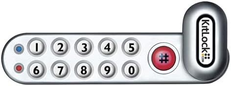 Codelocks KL1000 Classic Electronic Silver Grey Vertical KitLock Lock
