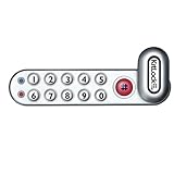 CODELOCKS KL1006KIT-SG LH Silver Grey Finish Zinc Alloy KitLock Electronic Cabinet Lock, Upgraded Batteries, Horizontal Left Hand, 3/8