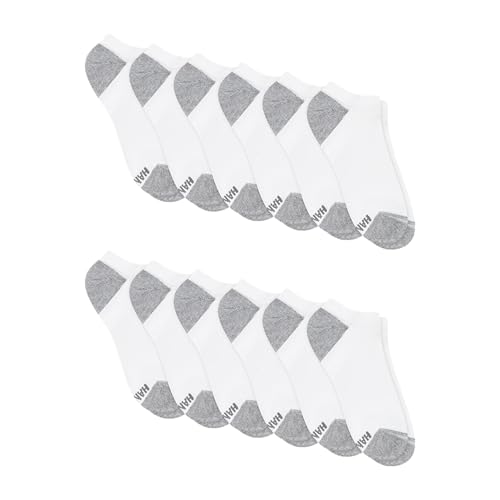 Image of Hanes Men's Socks, Active Cool X-temp Lightweight Moisture-wicking Cushioned Ankle, Crew and No Show, 12 and 14 Pair Packs