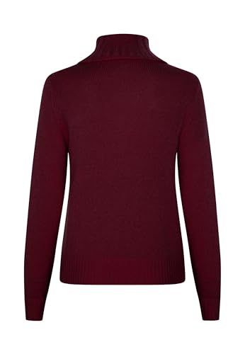 Image of Style & Republic Women's 100% Cashmere Turtleneck Sweater, Regular Fit, Premium Knit Jumper for Autumn, Winter and Spring