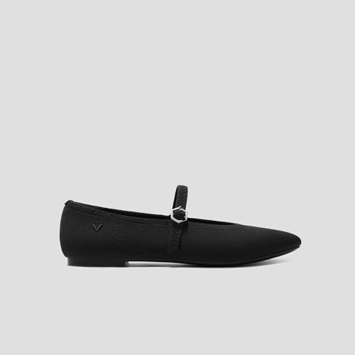 Image of VIVAIA Nelly Women's Mary Jane Flats Comfortable Almond Toe Ballet Flat Shoe Lightweight Soft Versatility Dress Shoes