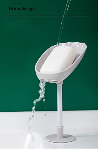 Porte-savon pliable en plastique sans perçage pour douche - 5