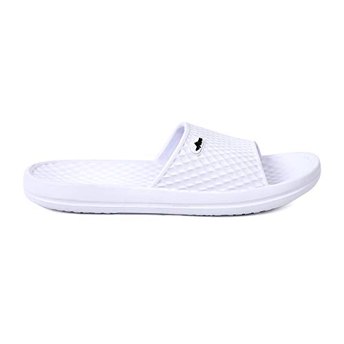 Image of FUNKYMONKEY Men's Shower Slides - Non Slip Quick Drying Sandals for Men - Lightweight Pool Beach Bathroom Slippers Indoor Outdoor