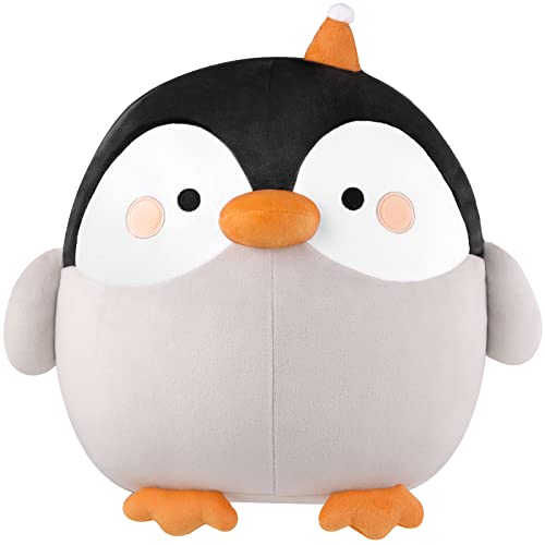 GAGAKU Plüschkissen 30cm Plüschtier Kuscheltie für Kinder Erwachsene süßes Stofftier Geschenk für Geburtstag Jahrestag (Im Dunkeln leuchtende Pinguine)