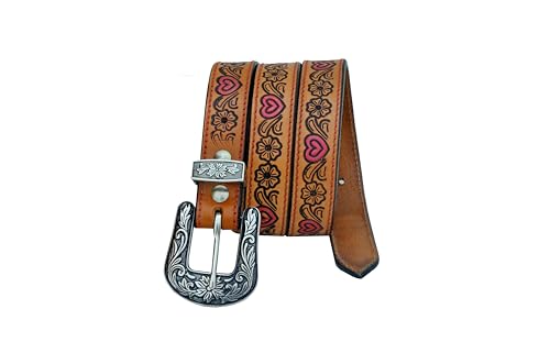 Girl's Western Fashion Belt For Girls and Small Women Leather Belt 40AB0023