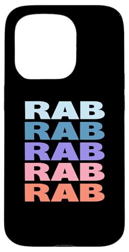 Funny Modern Repeated Text Design Rab �X�}�z�P�[�X iPhone 15 Pro �p