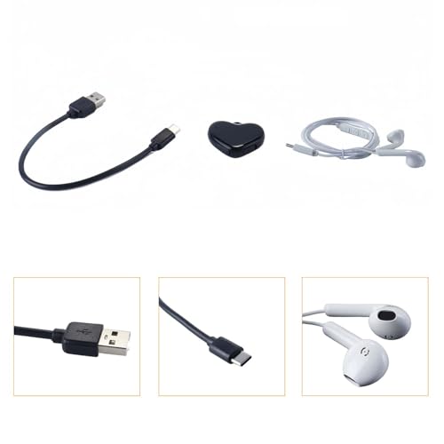 WANGCL Mini-Sprachrekorder, Digitale Halskette Mit Sprachaktivierung, Tonaufnahmegerät Mit Schlüsselanhänger, Kleines Tragbares Audiogerät