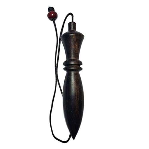 Pendule en bois KARNAK fabriqué à la main à partir de bois d'ébène de Madagascar, parfait pour...