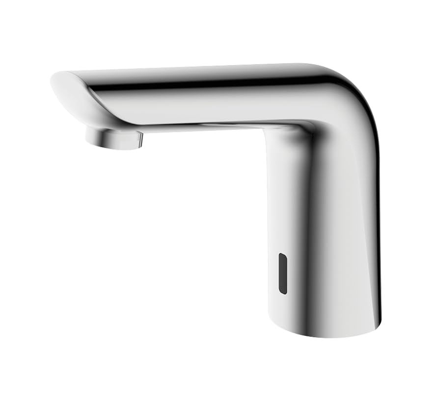 Image of Hindware Touch Free Sensor Pillar Tap F240003CP for Bathroom | Made of Brass | Infra Red Sensor | Water Saving | Fluid Sensible Range | 12-Year Manufacturer Warranty