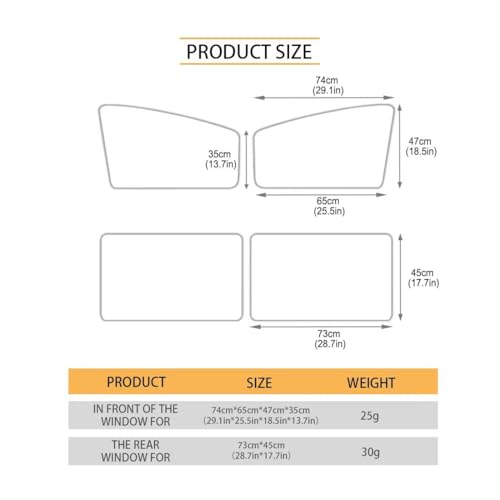 Image of Driving Giraffe Car Sun Shade for Windshield Foldable Sun Shade Car Window Baby 6 PCS Heat and UV Rays Blocker Easy Installation Auto Interior Protector