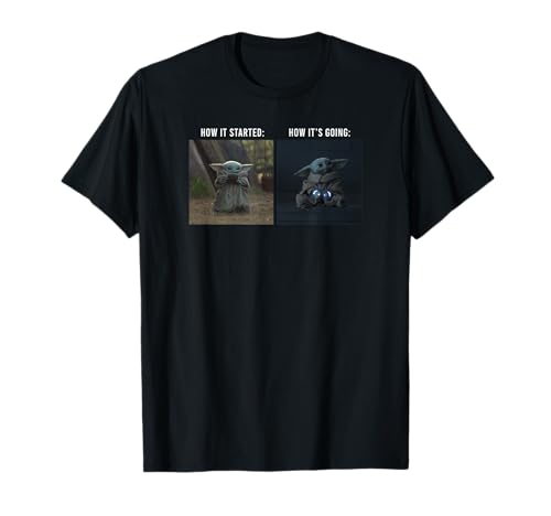 T-shirt Star Wars The Mandalorian Grogu idéal pour vos sorties geek