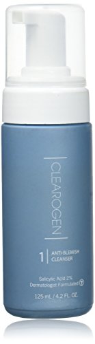 Clearogen Foaming Cleanser for acne and blemishes, Natural Ingredients, Fresh Botanical, Gently cleanses dirt, oil, and makeup , 4.2 Fl Oz
