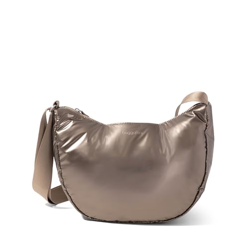 Image of Baggallini Swift Crescent Crossbody Bag for Women - Lightweight 12 inchx8 inch Travel Purse Handbag