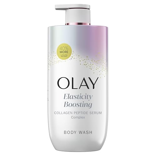 Olay Body Wash for Women, Elasticity Boosting, Collagen Peptide Serum Complex