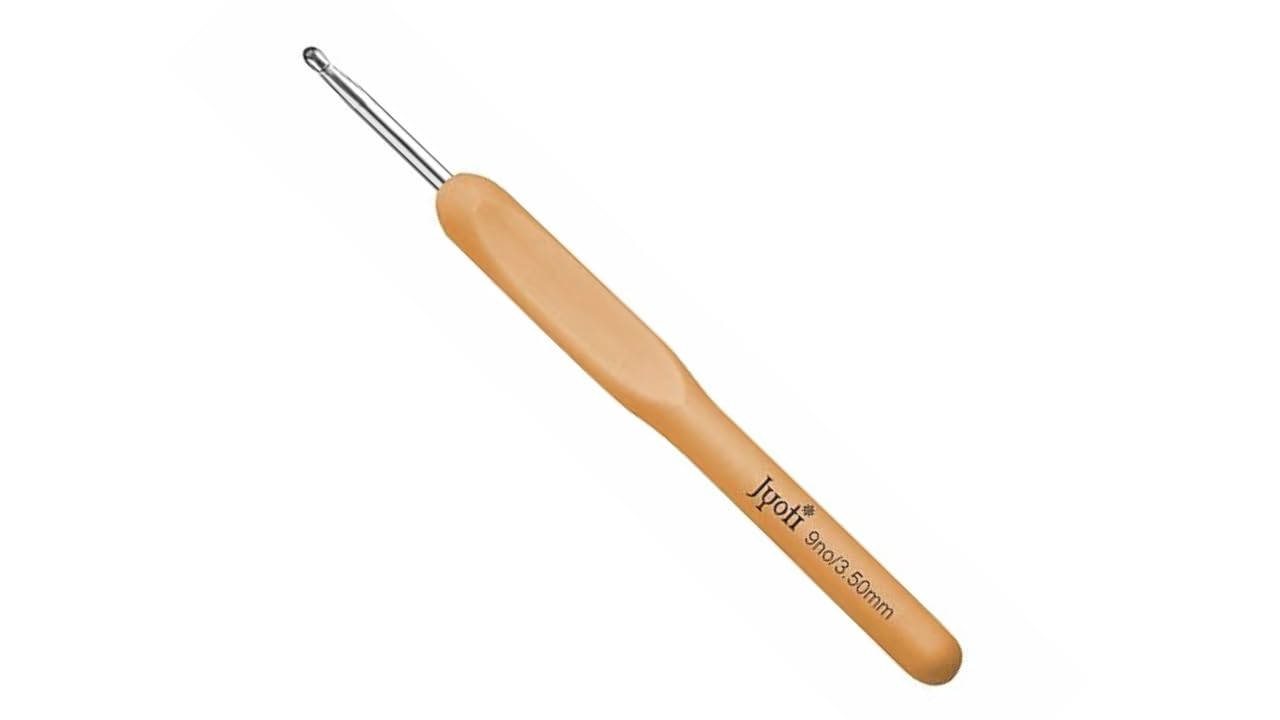 3.5mm Crochet Hooks Crochet Knitting, Ergonomic Soft Handles Crochet Hooks for Arthritic Hands, Light Comfortable Crochet Tool,Crochet Tool for Knitting Suitable for Beginners 2mm to 6mm (1 X 3.5mm)