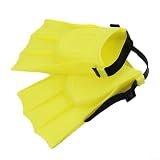Aletas de natación ajustables para niños y principiantes, ligeras para EVA+PVC con suela antideslizante, diseño aerodinámico para esnórquel, buceo, piscina (azul)