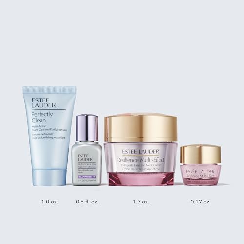 Estée Lauder Resilience Moisturizer Holiday Skincare Gift Set | The Radiance Routine | Includes Full-Size Moisturizer 1.7 Ounce + Cleanser 1 Ounce, Eye Cream 0.17 Ounce, Face Serum 0.5 Fl Oz - Image 5