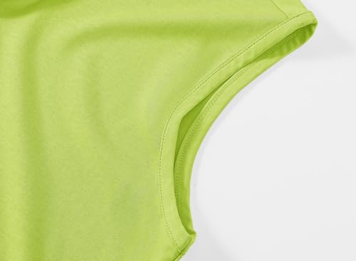 Image of BGOWATU Women's Golf Polo T-Shirts Sleeveless V Neck Collarless Tennis Shirts UV Protection Quick Dry Lightweight