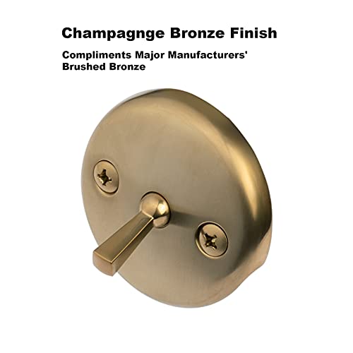 image for Champagne Bronze Trip Lever Tub Trim Kit Set with Trip Lever Overflow 