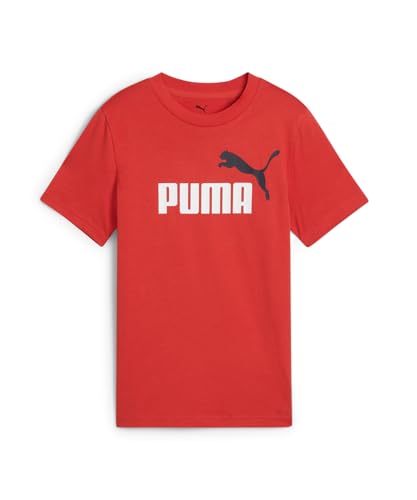 Image of Puma Boy Cotton Solid Regular Fit Tees