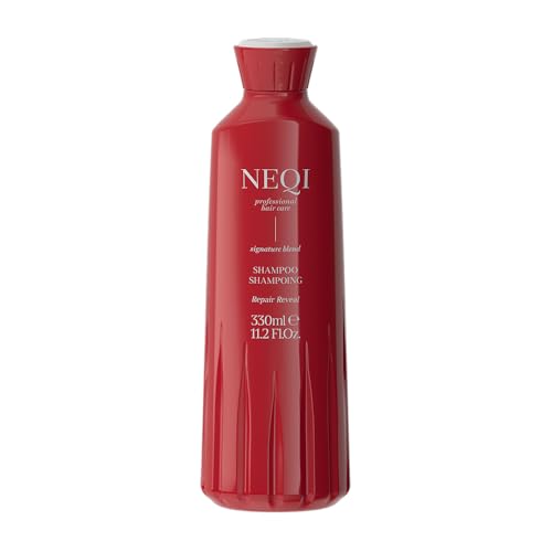 NEQI REPAIR REVEAL Shampoo 330ml – Reparierendes Shampoo mit Phytokeratin, Sulfatfrei, Vegan, Für Strapaziertes Haar, Sanfte Reinigung, Hergestellt in Italien
