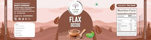 Image of Flavour Foodie Flax Seeds for Hair Growth | Alsi Seeds | Raw Seeds for Eating | Source of Iron & Dietary Fibre | Rich in Protein | 1kg