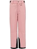 Skieer Girls' Waterproof Ski Pants Winter Warm Insulated Pants Windproof Snowboard Pants Pink 14-16
