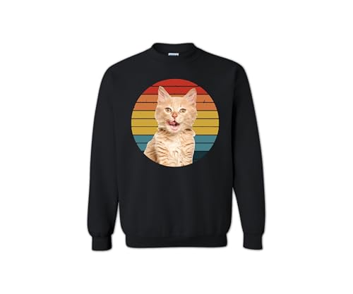 Retro Pet Picture Sweatshirt, Family Pet Custom Image Sweatshirt, Customized Vintage Picture Dog Sweatshirt, Animal Lover Gift Sweatshirt, Cute Cate Animal Owner Sweatshirt3