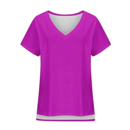 Camiseta Personalizada Mujer Manga Corta Camisa Personalizar Cuello en V - Regalos Personalizados Tus Fotos y Textos A Todo Tops Fiesta Uniformes Sociedades Regalos Personalizados