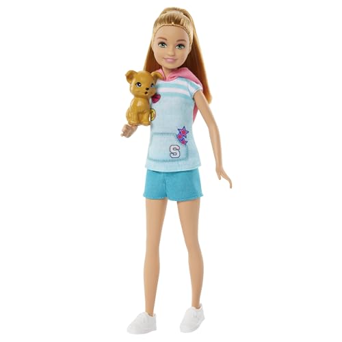 Barbie Stacie Doll with Pet Dog, from and Stacie to The Rescue Movie Toys, Blonde Hair Doll