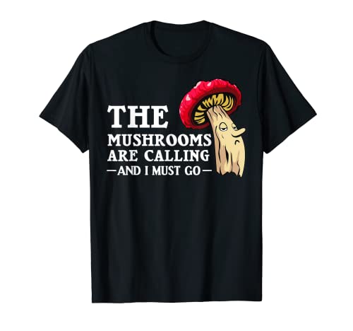 Regalo divertente del fungo per gli uomini delle donne Mellow Morel Caccia amante Maglietta